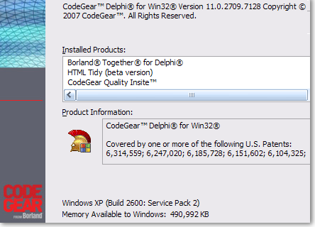 Delphi 2007 Update 1