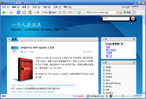 Firefox 配置后的主界面