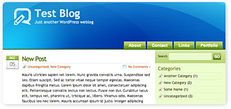 WordPress Theme: GlossyBlue