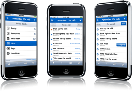 Remember The Milk 的 iPhone 版本